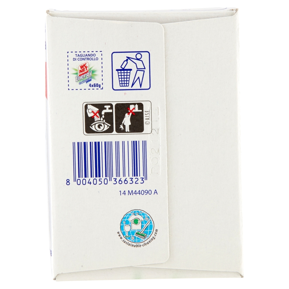 Wc Net Energy Candeggina polvere 4 Buste x 60 g